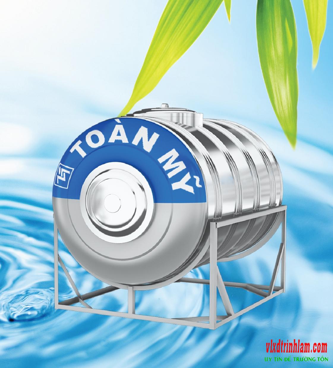 Bồn nước inox Toàn Mỹ  ngang 500L SUS 304